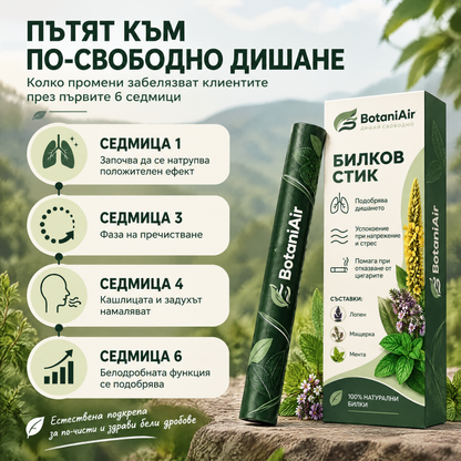 Билков стик с лопен, мента и мащерка