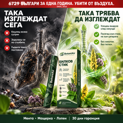 Билков стик с лопен, мента и мащерка